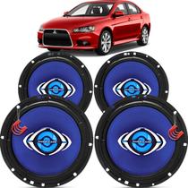 Kit Alto Falantes Dianteiros e Traseiros Mitsubishi Lancer 2010 até 2019 - Hurricane Class 520w