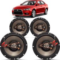 Kit Alto Falantes Dianteiros e Traseiros Mitsubishi Lancer 2010 até 2019 - Hurricane Platino 640w Kit Alto Falantes Dianteiros e Traseiros Mitsubishi Lancer 2010 até 2019 - Hurricane Platino 640w