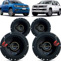 Kit Alto Falantes Dianteiros e Traseiros Volkswagen Amarok CD 2010 até 2021 - Hurricane Aurum 480w