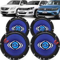 Kit Alto Falantes Dianteiros e Traseiros Volkswagen Tiguan 2009 até 2021 - Hurricane Class 520w
