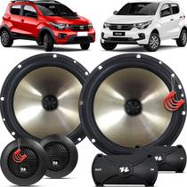 Kit Alto Falantes Dianteiros Fiat Mobi 2016 até 2021 - Hurricane Platino Duas Vias 320w