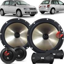 Kit Alto Falantes Dianteiros Fiat Stilo 2002 até 2012 - Hurricane Platino Duas Vias 320w Kit Alto Falantes Dianteiros Fiat Stilo 2002 até 2012 - Hurricane Platino Duas Vias 320w