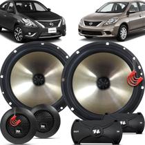Kit Alto Falantes Dianteiros Nissan Versa 2011 até 2020 - Hurricane Platino Duas Vias 320w