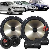 Kit Alto Falantes Dianteiros Polo Hatch e Sedan 2002 até 2014 - Hurricane Platino Duas Vias 320w Kit Alto Falantes Dianteiros Polo Hatch e Sedan 2002 até 2014 - Hurricane Platino Duas Vias 320w