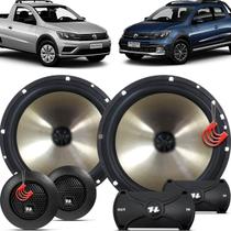 Kit Alto Falantes Dianteiros Saveiro G8 CS CD 2019 até 2022 - Hurricane Platino Duas Vias 320w Kit Alto Falantes Dianteiros Saveiro G8 CS CD 2019 até 2022 - Hurricane Platino Duas Vias 320w