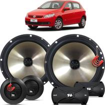 Kit Alto Falantes Dianteiros Volkswagen Gol G5 2009 até 2013 - Hurricane Platino Duas Vias 320w Kit Alto Falantes Dianteiros Volkswagen Gol G5 2009 até 2013 - Hurricane Platino Duas Vias 320w
