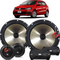 Kit Alto Falantes Dianteiros Volkswagen Gol G7 2017 até 2018 - Hurricane Platino Duas Vias 320w