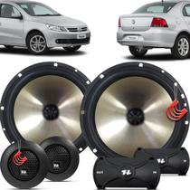 Kit Alto Falantes Dianteiros Volkswagen Voyage G5 2008 até 2012 - Hurricane Platino Duas Vias 320w