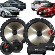 Kit Alto Falantes Dianteiros Yaris Hatch e Sedan 2018 até 2022 - Hurricane Platino Duas Vias 320w Kit Alto Falantes Dianteiros Yaris Hatch e Sedan 2018 até 2022 - Hurricane Platino Duas Vias 320w