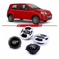 Kit Alto Falantes Triaxial 5X5,5 6 Baixo Polegadas Palio 2013 A 2016 Uno Evo Com Moldu