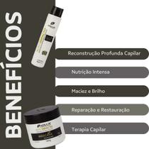 Kit alto impacto tratamento adlux terapia hidratação diaria de argila branca 1000ml
