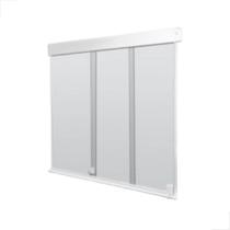 Kit Alumínio Porta VE3 - 2,00x2,40mts 1 Fixa 2 Moveis Branco Kit Alumínio Porta VE3 - 2,00x2,40mts 1 Fixa 2 Moveis Branco