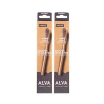 Kit Alva Bamboo Escova De Dentes Adulto Com 2 Unidades