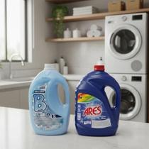 Kit Amaciante Barbarex Blue 5l Lava Roupa Action Blue 5l