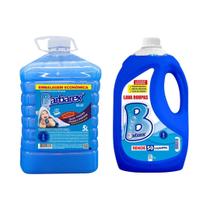 Kit Amaciante Blue Pet + Lava Roupas Líquido Perfumado 5 Litros Prático e Eficiente Barbarex