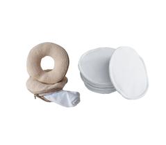 Kit Amamentação Rosquinhas e Absorventes Nova Era Baby Creme