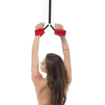 Kit Amarras De Porta Com Algema Pelúcia Sexy Fantasy