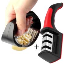 Kit Amassador E Afiador De Facas Ergonômico