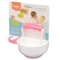 Kit Amassador Para Papinha Para Bebê Rosa 9795 Buba