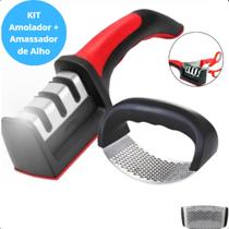 KIT Amassador Resistente + Afiador Elegante Ergonômico