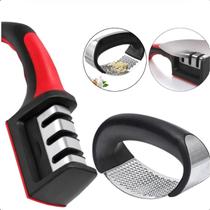 KIT Amassador Resistente + Afiador Elegante Ergonômico