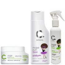 Kit Amávia Make Curl Teen Máscara + Umidificador + Spray