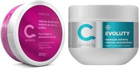 Kit amavia máscara make liss disciplinante e máscara evoluty - amávia