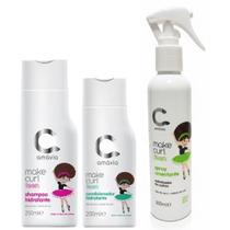 Kit Amavia shampoo + condicionador + spray Make Curl Teen - amávia