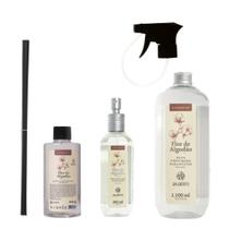 Kit Ambiente Avatim Flor De Algodão