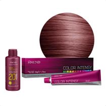 Kit Amend Color Intensy Coloração em Creme 4.66 Castanho Médio Vermelho Intenso + Água Oxigenada Vol20