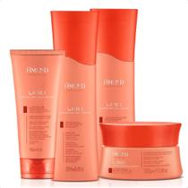 Kit Amend Liso Descomplicado Shampoo + Condicionador + Máscara + Leave-In Protetor Térmico