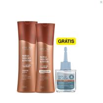 Kit Amend Marula Shampoo E Condicionador + Reparador de Pontas Amend Gold Black Kit Amend Marula Shampoo E Condicionador + Reparador de Pontas Amend Gold Black