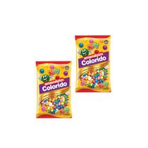 Kit Amendoim Crocante Confeitado e Colorido 2 Pcts