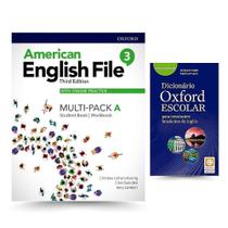 Kit: American English File 3 - Student Book - Workbook Multi-Pack a With Online Practice + Dicionário Oxford Escolar Kit: American English File 3 - Student Book - Workbook Multi-Pack a With Online Practice + Dicionário Oxford Escolar