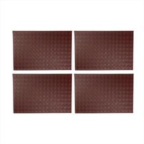 Kit Americano Mesa Jantar Apoio Prato Souspla Borgonha Kit Americano Mesa Jantar Apoio Prato Souspla Borgonha