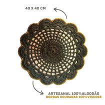 Kit Americano Sousplat de Mesa em Crochê - 4 peças