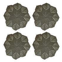 Kit Americano Sousplat de Mesa em Crochê - 4 peças