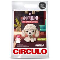 Kit Amigurumi Cães e Gatos Círculo - Poodle