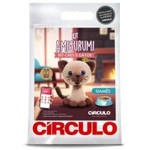 Kit Amigurumi Cães e Gatos Círculo - Siamês Kit Amigurumi Cães e Gatos Círculo - Siamês