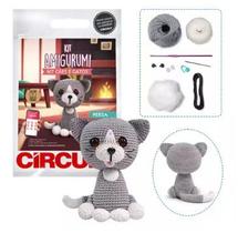 Kit amigurumi cães e gatos cor 4 persa aprox 15 cm