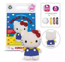 Kit Amigurumi Hello Kitty - Blusa Amarela - Circulo - 16cm Kit Amigurumi Hello Kitty - Blusa Amarela - Circulo - 16cm