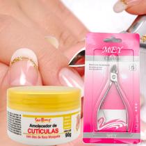 Kit Amolecedor de Cutículas Spa Mania 90g com Rosa Mosqueta + Alicate
