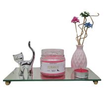 Kit Amor Aromatizador Ambiente Velas E Vaso Difusor 5 Peças
