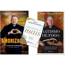 Kit Amorização Cura Do Coração + Batismo De Fogo + Menos É Mais Reflexões Poucas Palavras - Padre Marcelo Rossi - Planeta Kit Amorização Cura Do Coração + Batismo De Fogo + Menos É Mais Reflexões Poucas Palavras - Padre Marcelo Rossi - Planeta