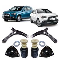 Kit Amortecedor +Bandeja Dianteiro Mitsubishi Asx 2011 Até