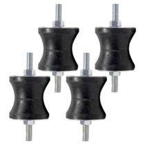 Kit Amortecedor Coxim Nº 1 30 mm Capacidade 70 kg 5/16 4 Unidades - VIBRA-STOP