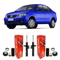 Kit Amortecedor + Coxim Polo Sedan 08-10 Suspensão VW