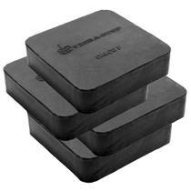 Kit Amortecedor de Borracha Calço 100 x 100 x 25 mm 4 Unidades - VIBRA-STOP