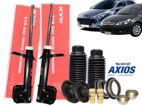 Kit Amortecedor Dianteiro C4 Hatch Pallas 307 + Kit Batente coxim KAYABA / AXIOS