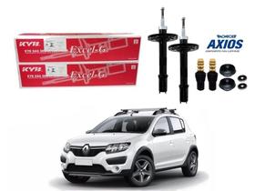 Kit amortecedor dianteiro kayaba axios original renault sandero stepway 1.6 2014 a 2019